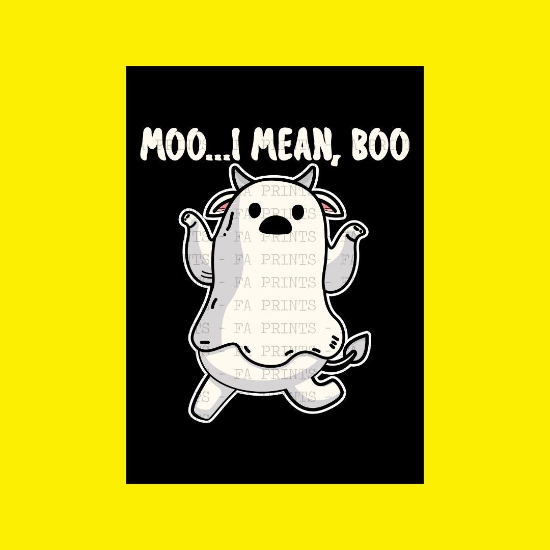 Moo... I Mean Boo | DTF Transfer