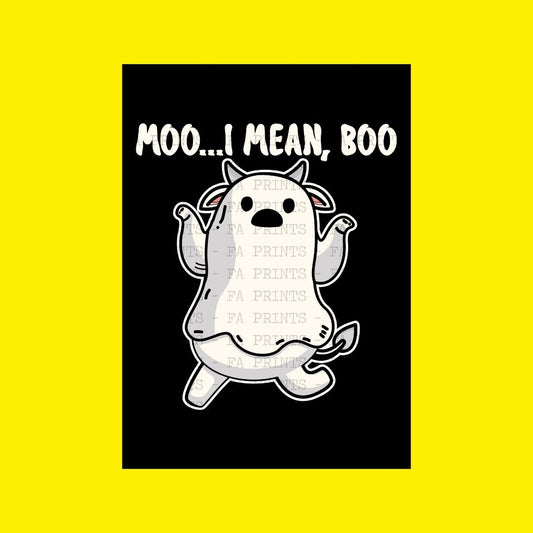 Moo... I Mean Boo | DTF Transfer