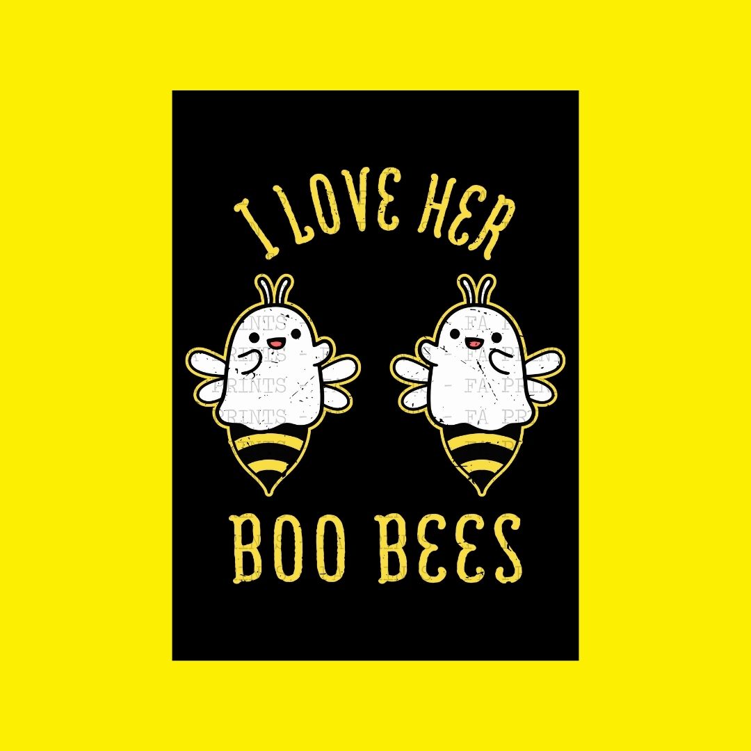 I Love Her Boo Bees | DTF Transfer