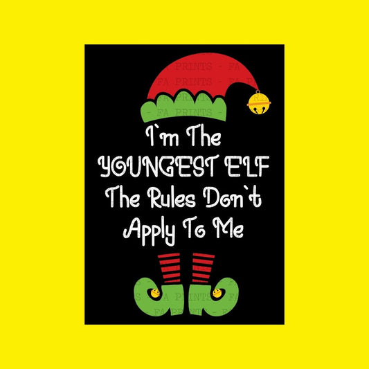 I'm The Youngest Elf | DTF Transfer