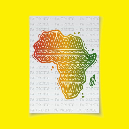 Patterned Africa | DTF Transfer