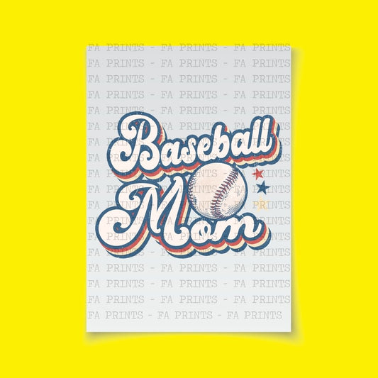 Baseball Mom Retro | DTF Transfer