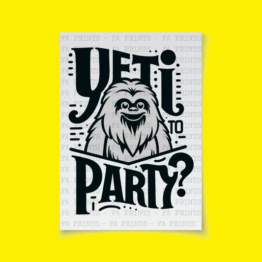 Yeti to Party? | DTF Transfer