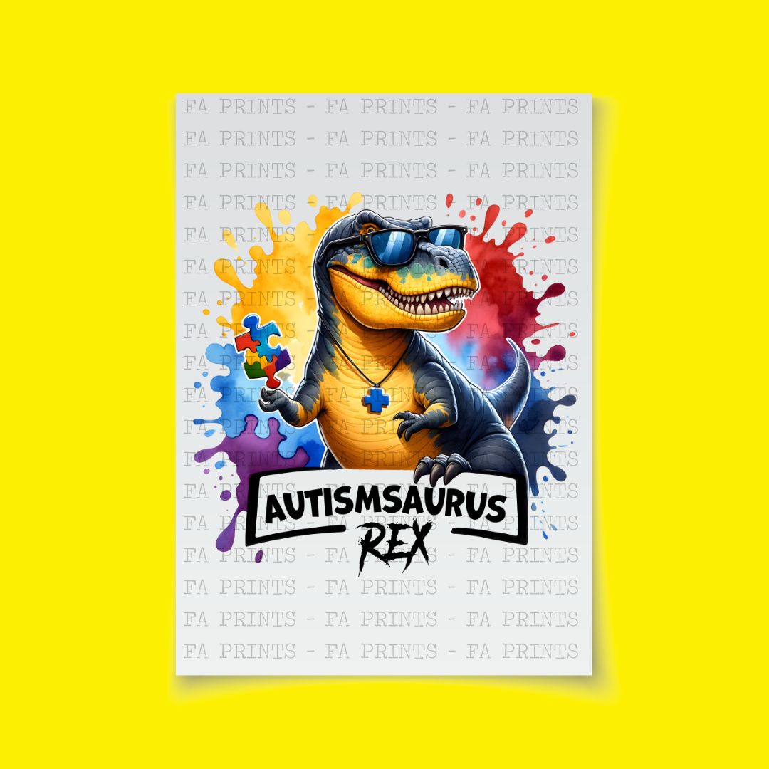 Autismsaurus Rex | DTF Transfer