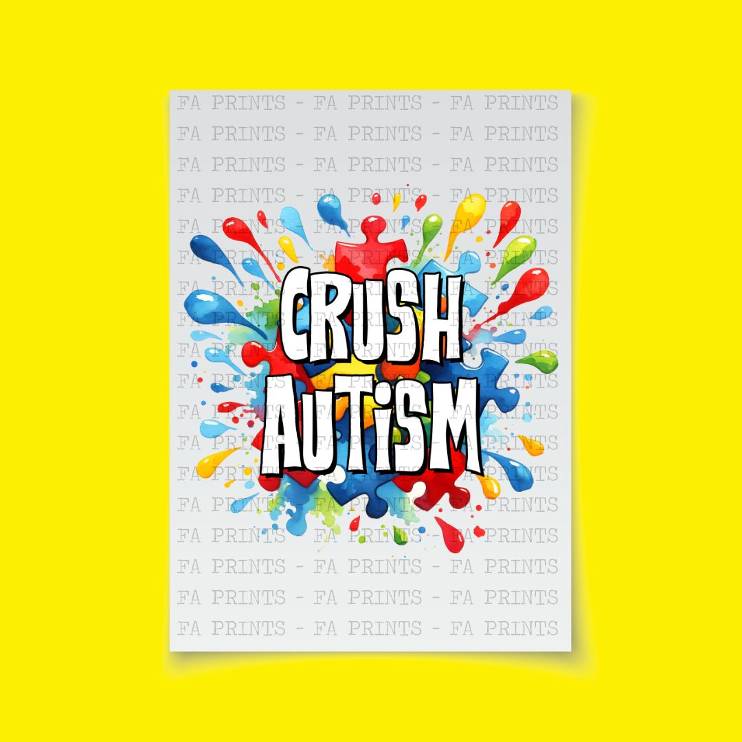 Crush Autism | DTF Transfer