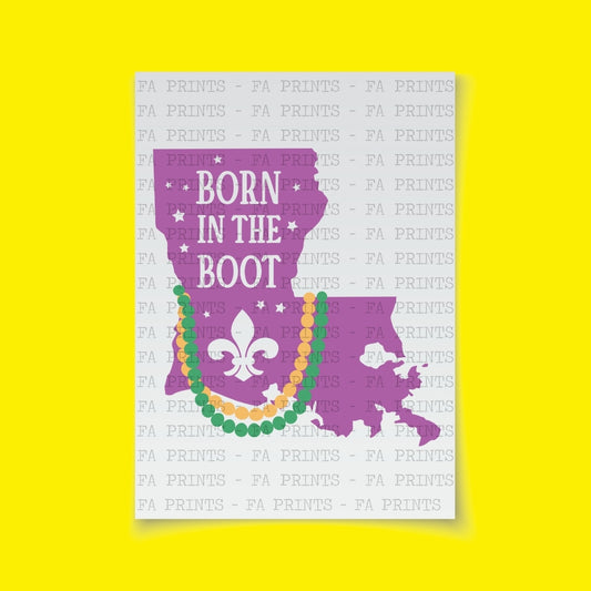 Born In The Boot | DTF Transfer