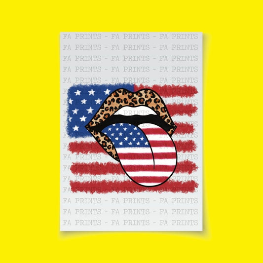 Patriotic Mouth | DTF Transfer