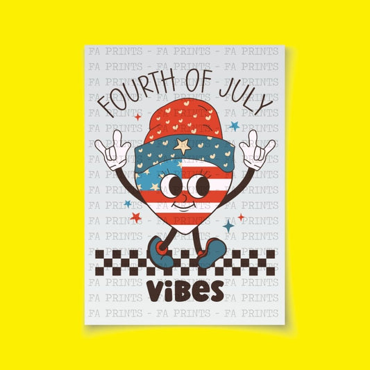 Fourth of July Vibes | DTF Transfer