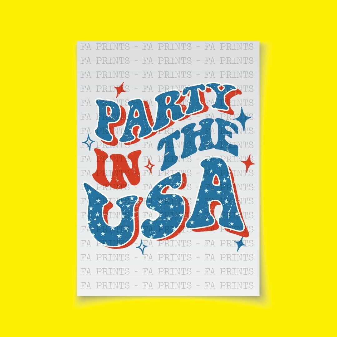 Party in the USA #7 | DTF Transfer