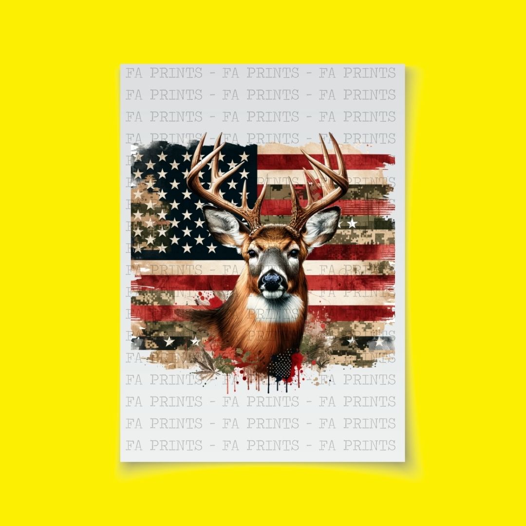 American Deer | DTF Transfer