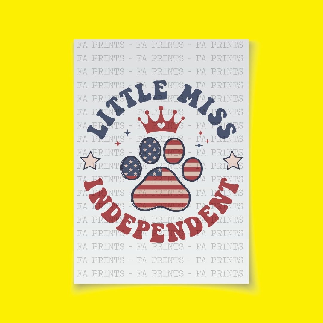 Little Miss Independent  | DTF Transfer