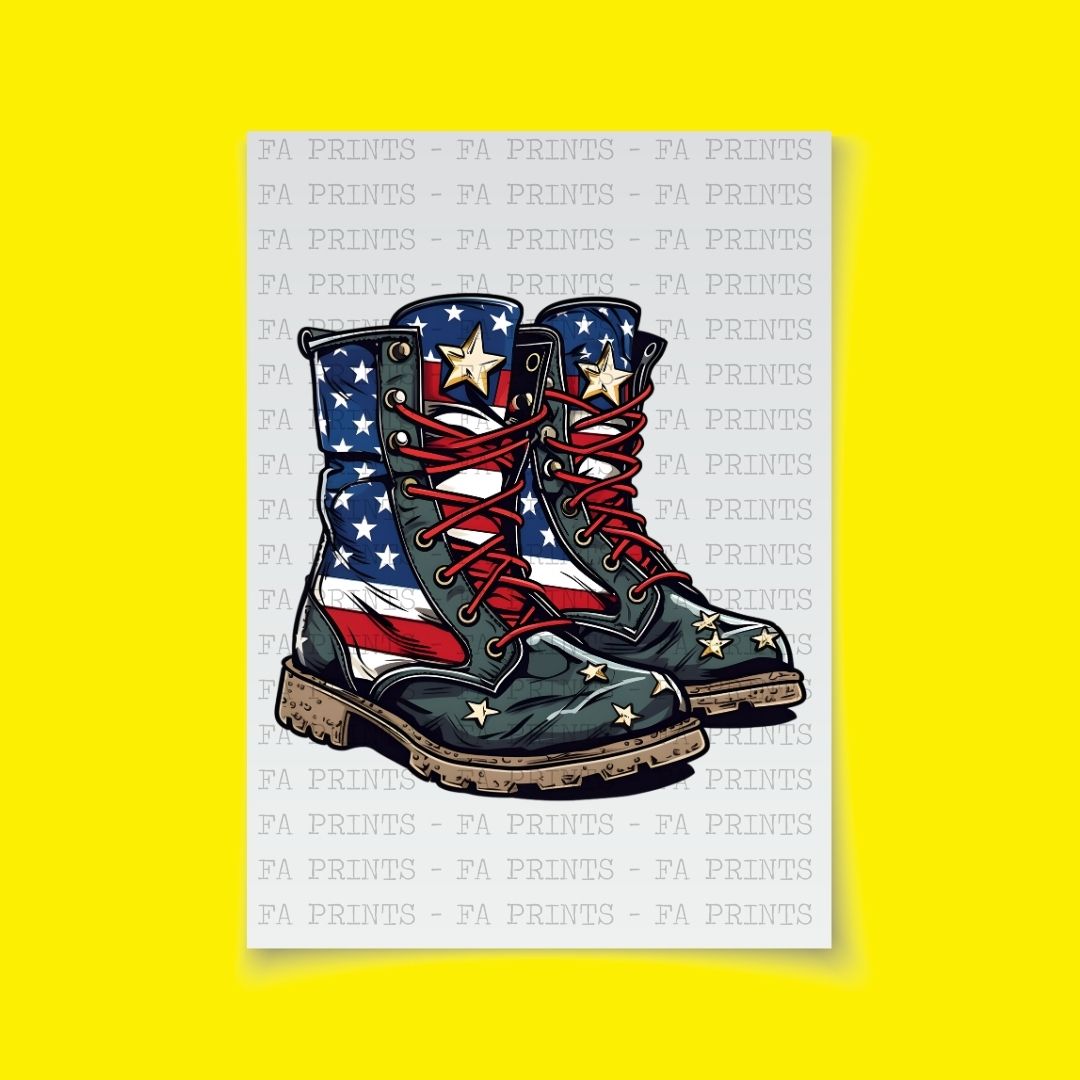 Patriotic Boots | DTF Transfer