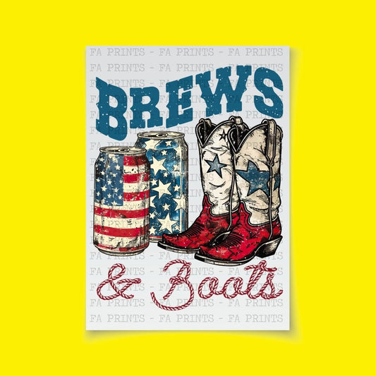 Brews & Boots | DTF Transfer