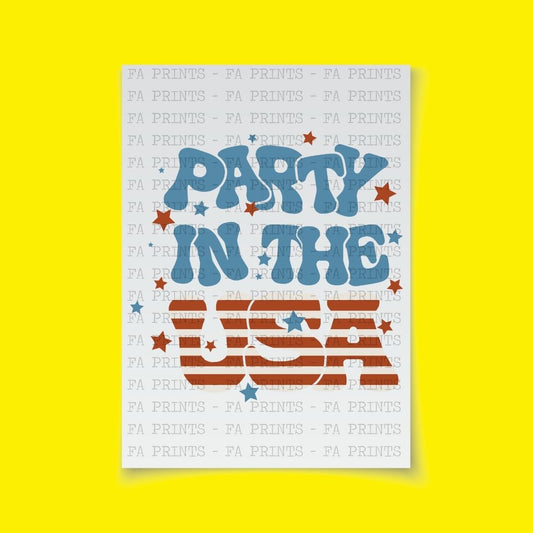 Party In The USA #3 | DTF Transfer