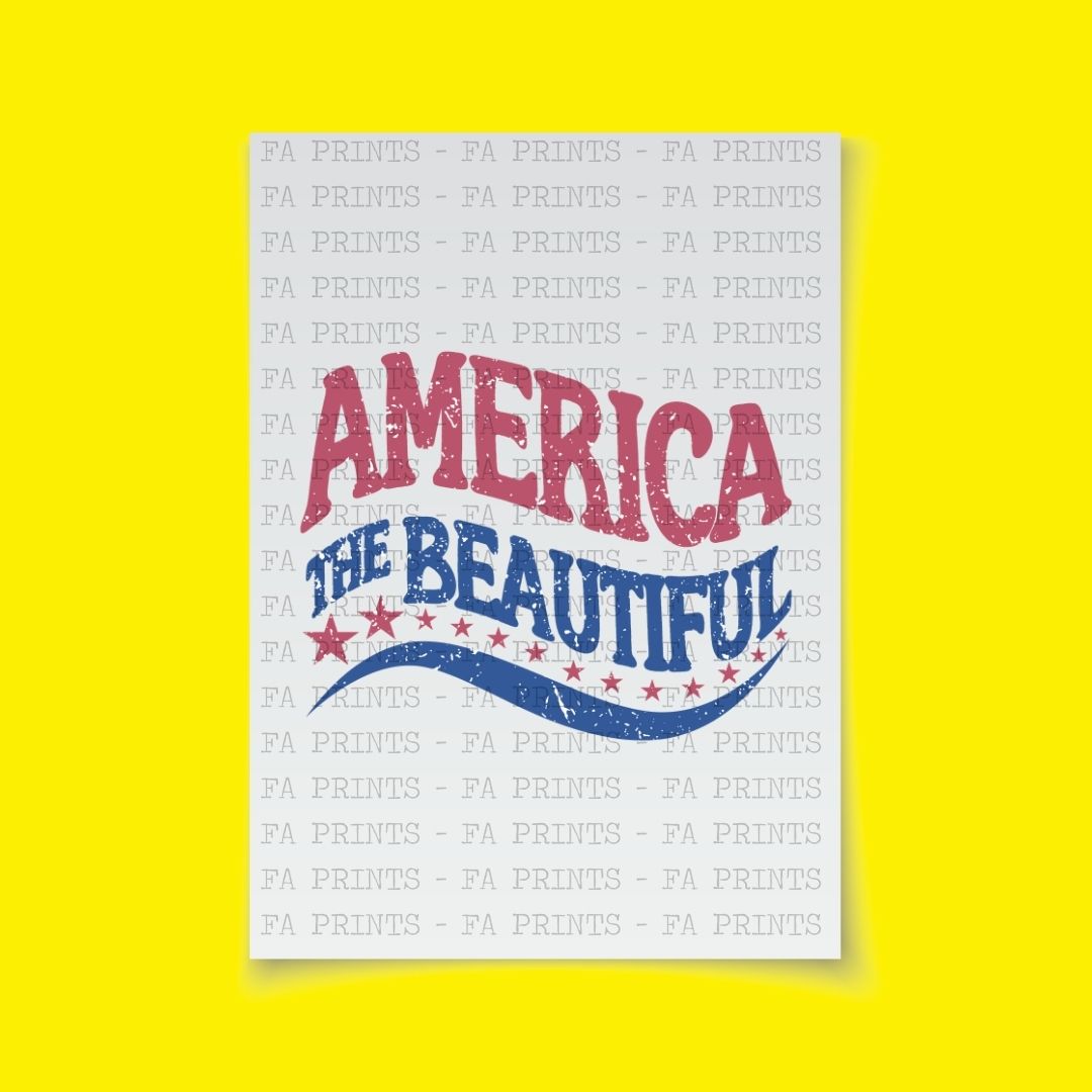 America The Beautiful | DTF Transfer