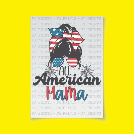 All American Mama | DTF Transfer