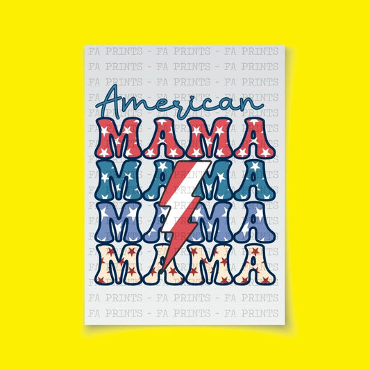 American Mama Stars | DTF Transfer