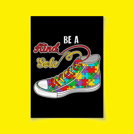 Be A Kind Sole Puzzle Shoe | DTF Transfer