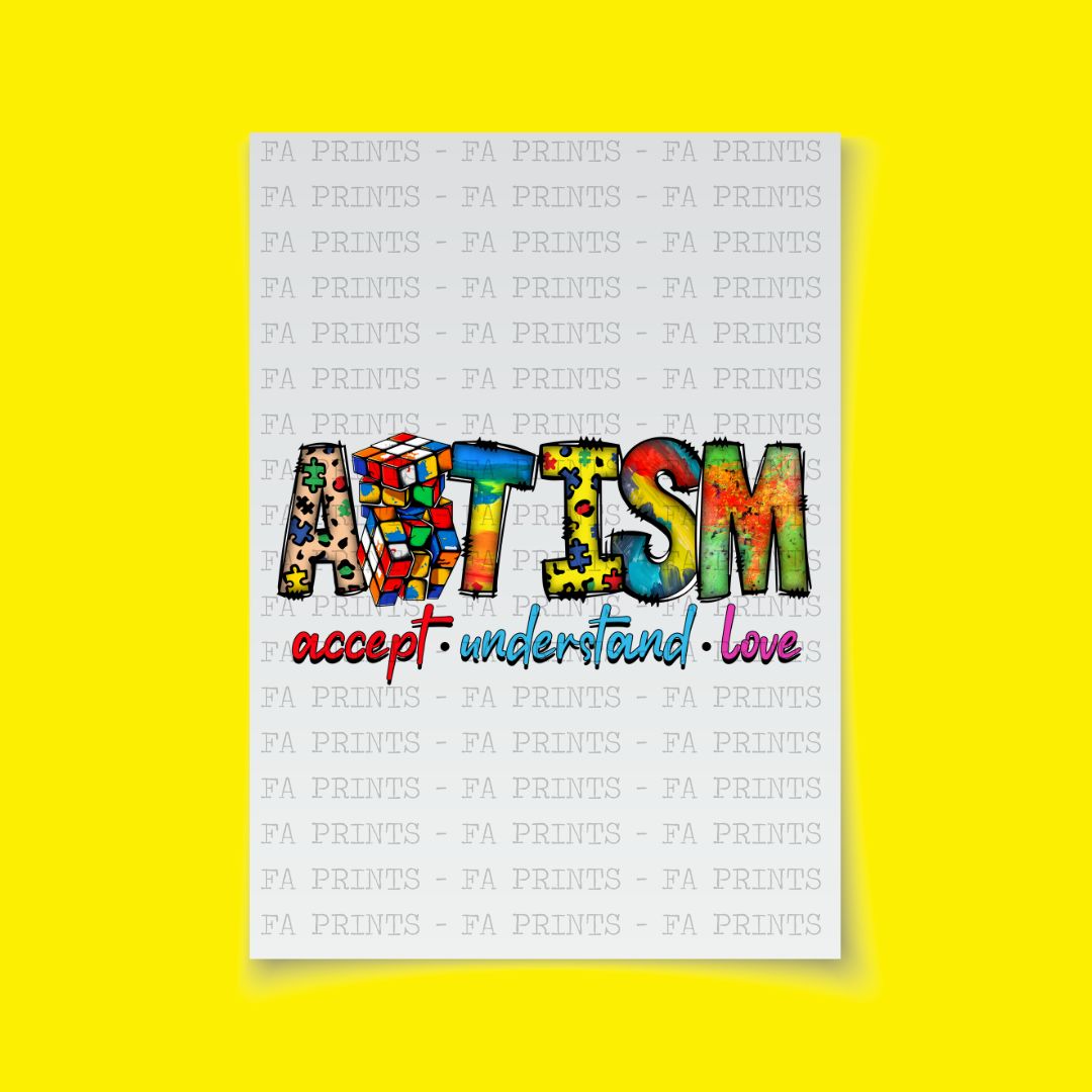 Autism - Accept, Understand, Love | DTF Transfer