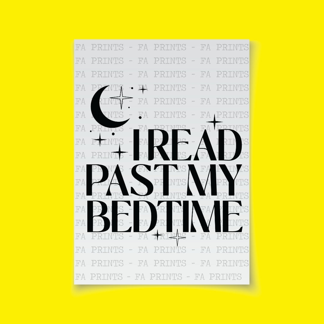 I Read Past My Bedtime | DTF Transfer