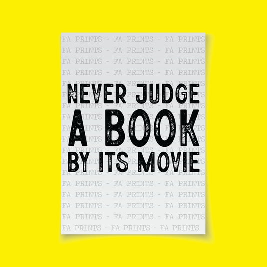 Never Judge A Book By Its Movie | DTF Transfer