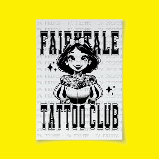 Fairytale Tattoo Club - Sleeping Princess | DTF Transfer