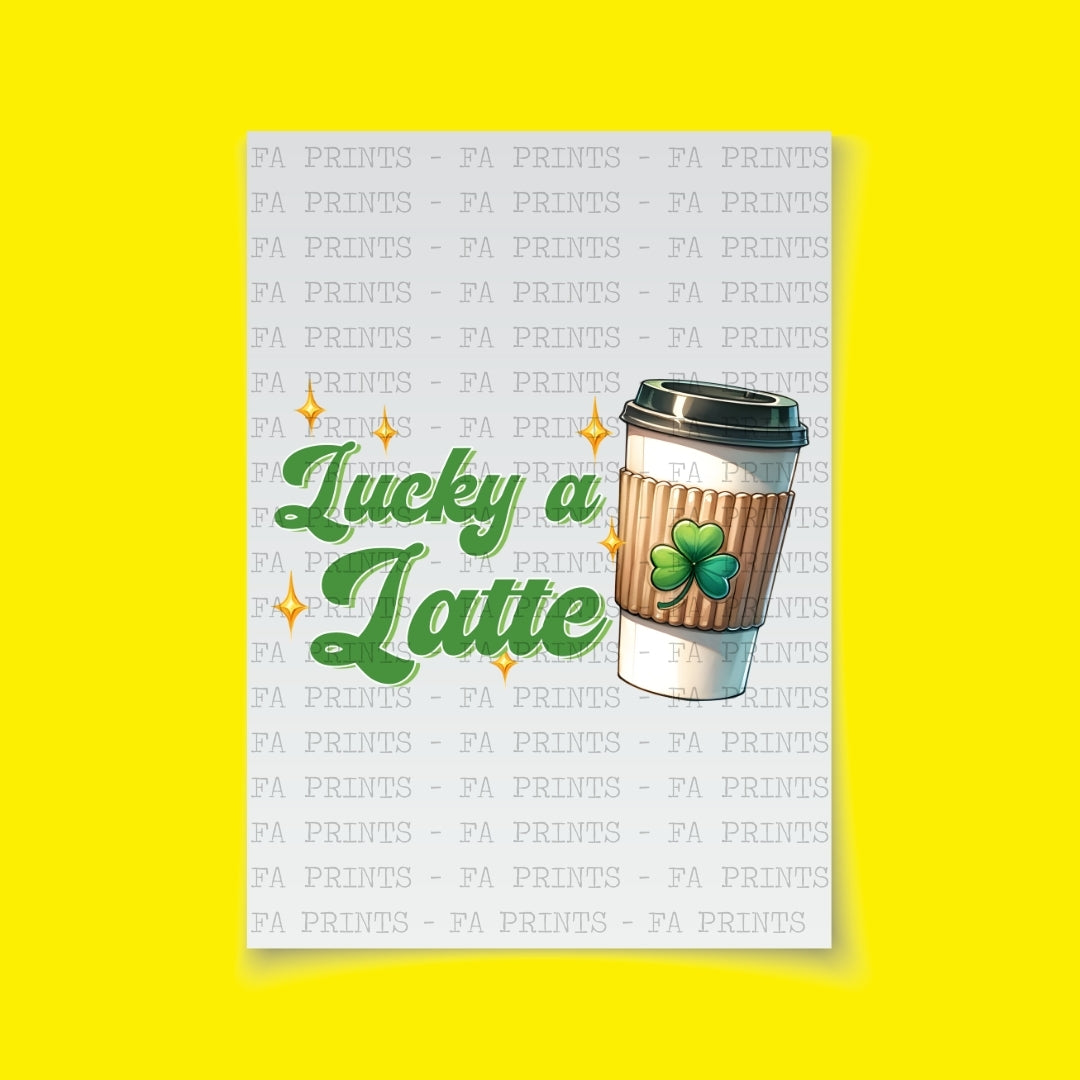 Lucky A Latte | DTF Transfer