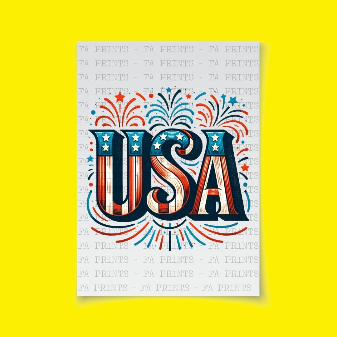 USA Fireworks | DTF Transfer