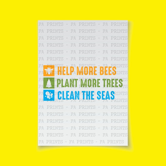 Bees Trees Seas | DTF Transfer