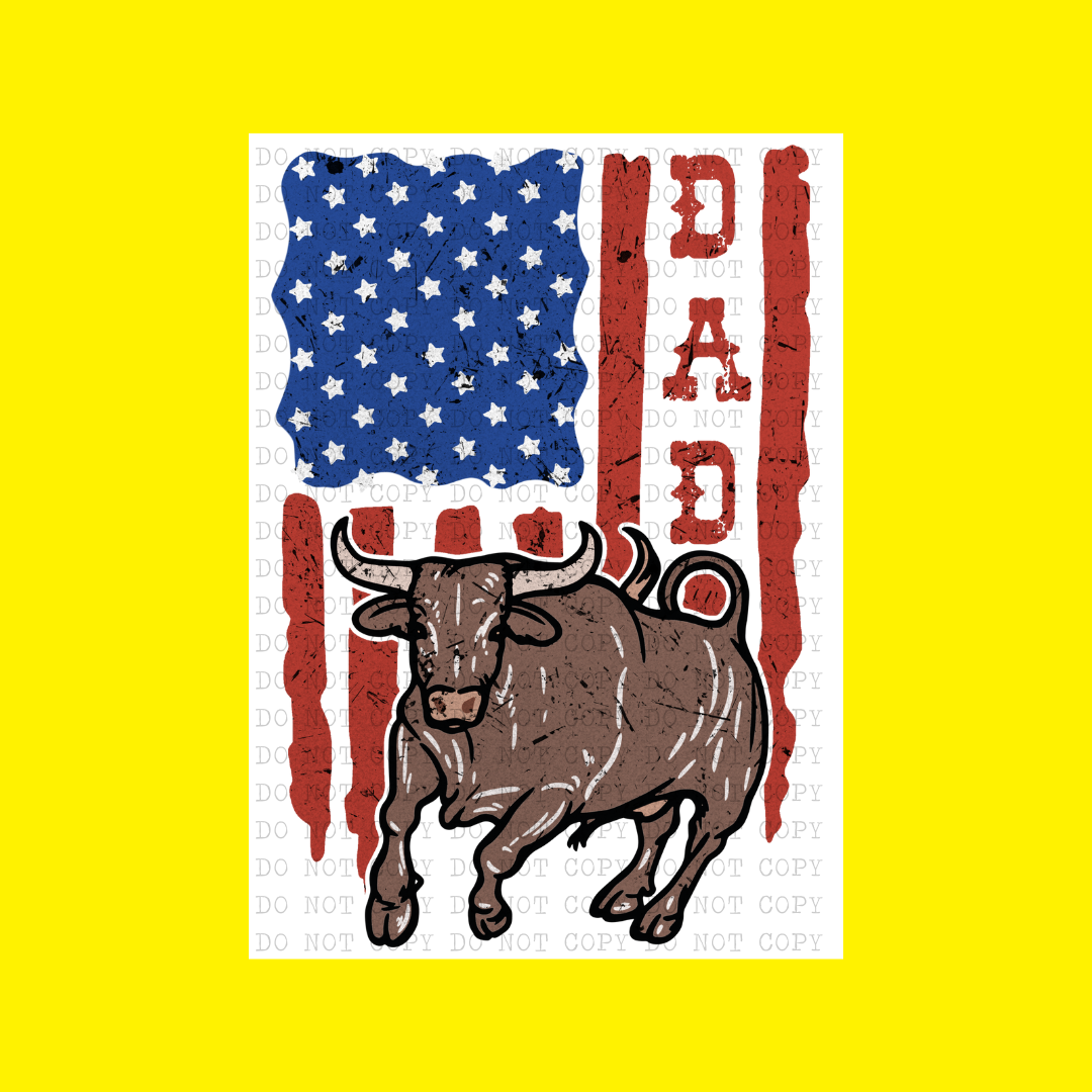 American Bull Dad | DTF Transfer