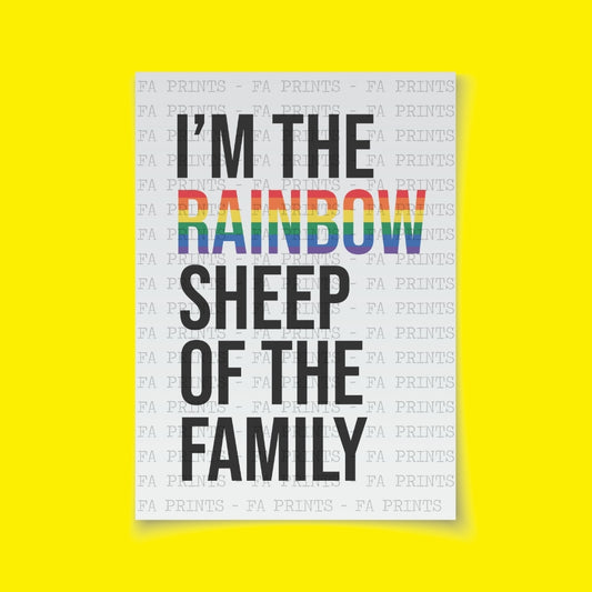 I'm The Rainbow Sheep Of The Family | DTF Transfer