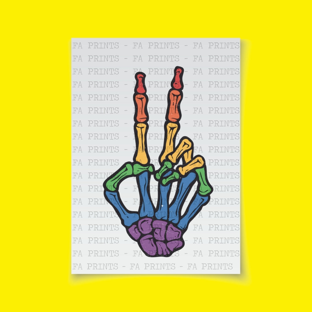 Pride Skeleton Hand | DTF Transfer