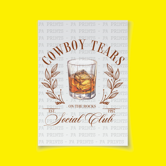 Cowboy Tears Social Club | DTF Transfer