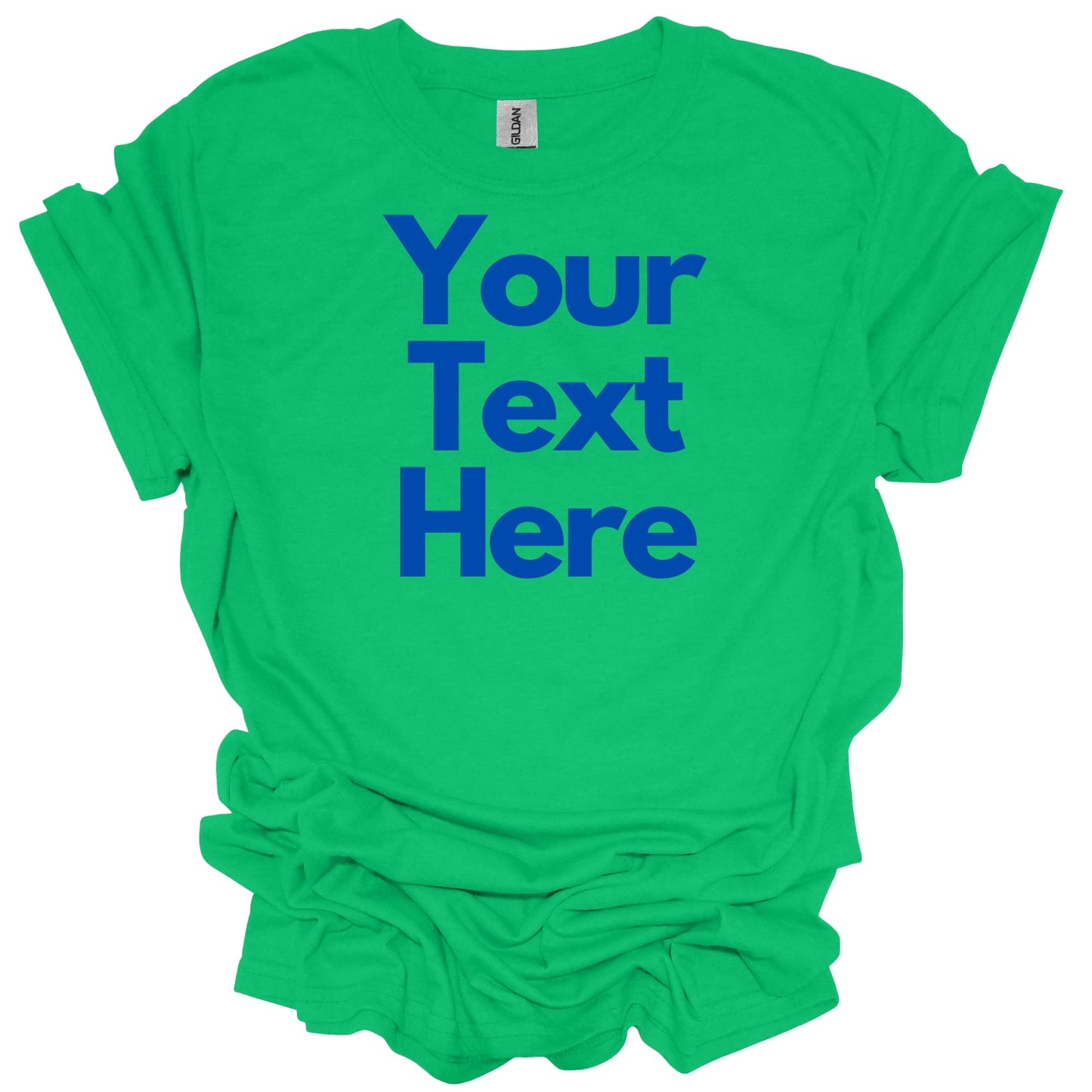 Custom Order T-Shirt (Sherwood) - Blue Text