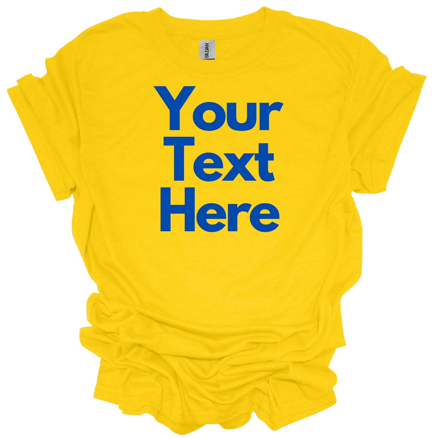 Custom Order T-Shirt (Sherwood) - Blue Text