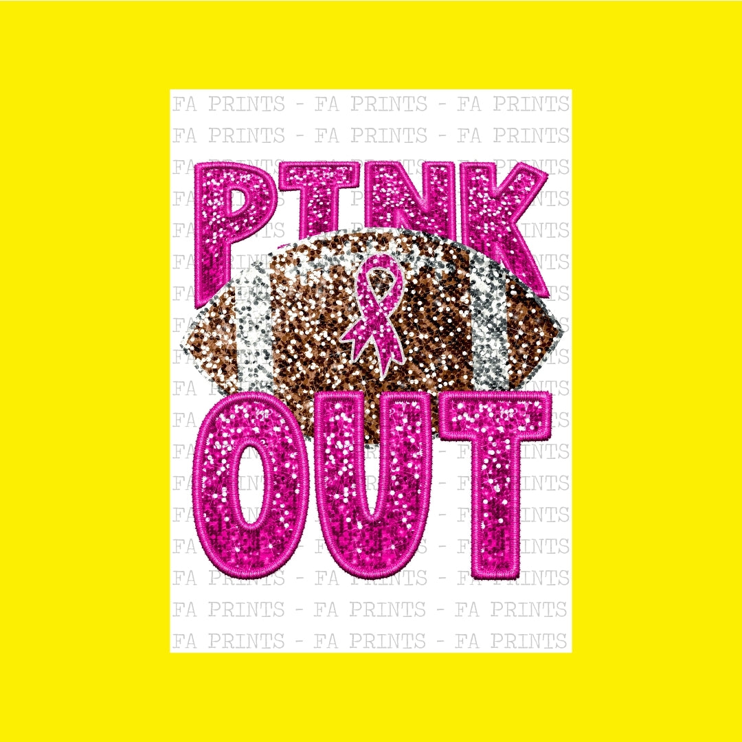 Pink Out - Faux Sequin | DTF Transfer