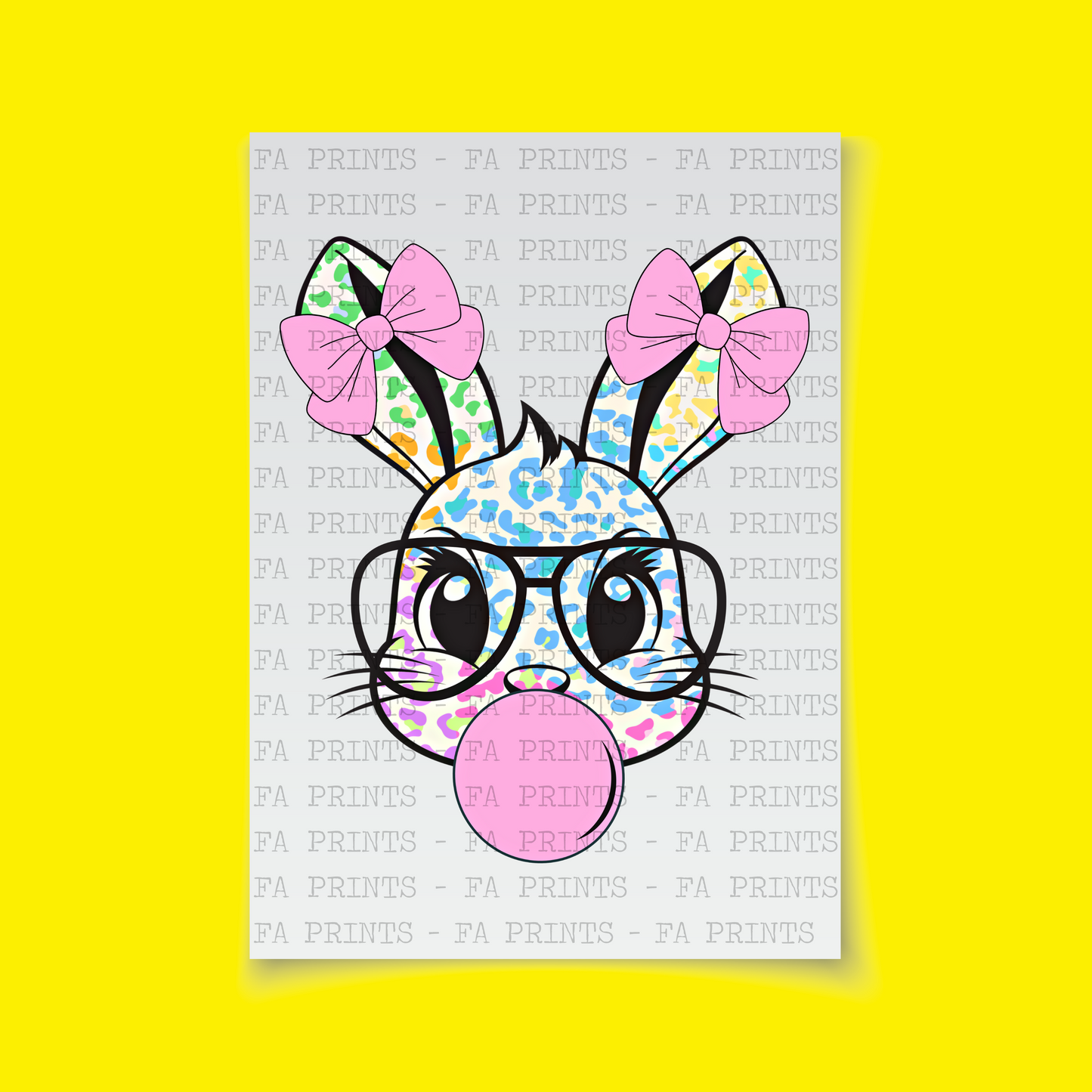 Rainbow Bunny Bubble | DTF Transfer