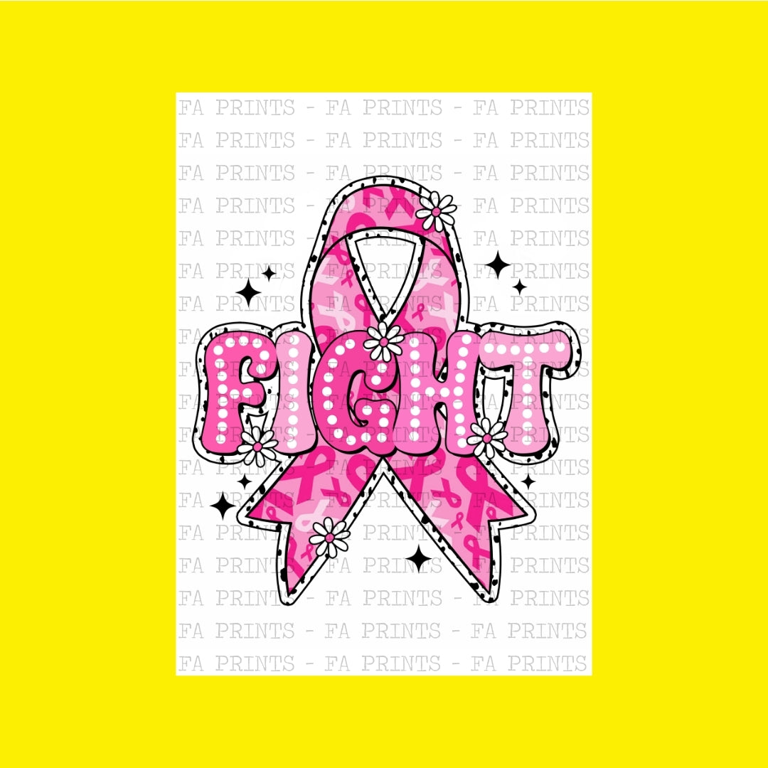 Fight Pink Ribbon | DTF Transfer