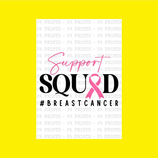 Support Squad #BreastCancer | DTF Transfer