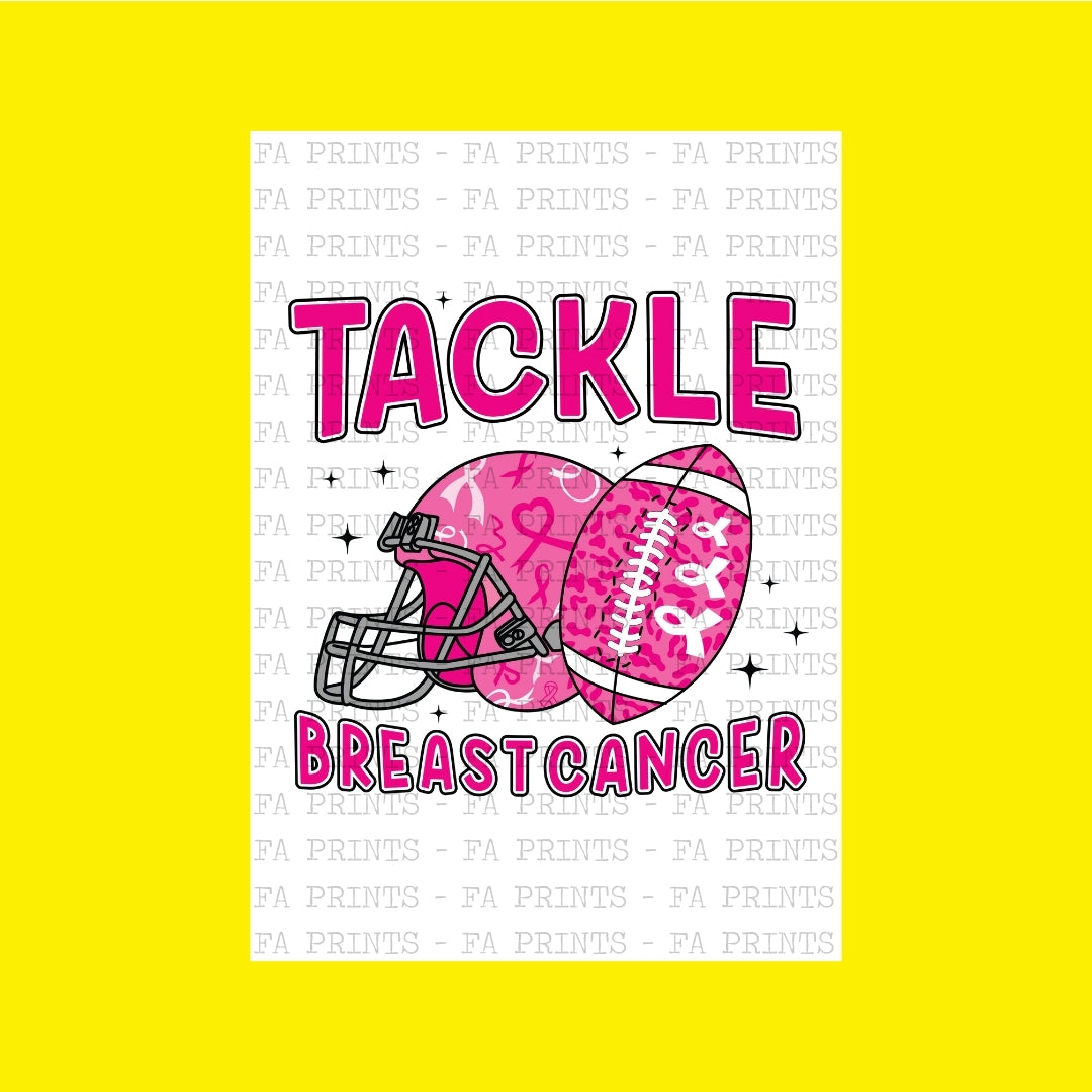 Tackle Breast Cancer Football | DTF Transfer